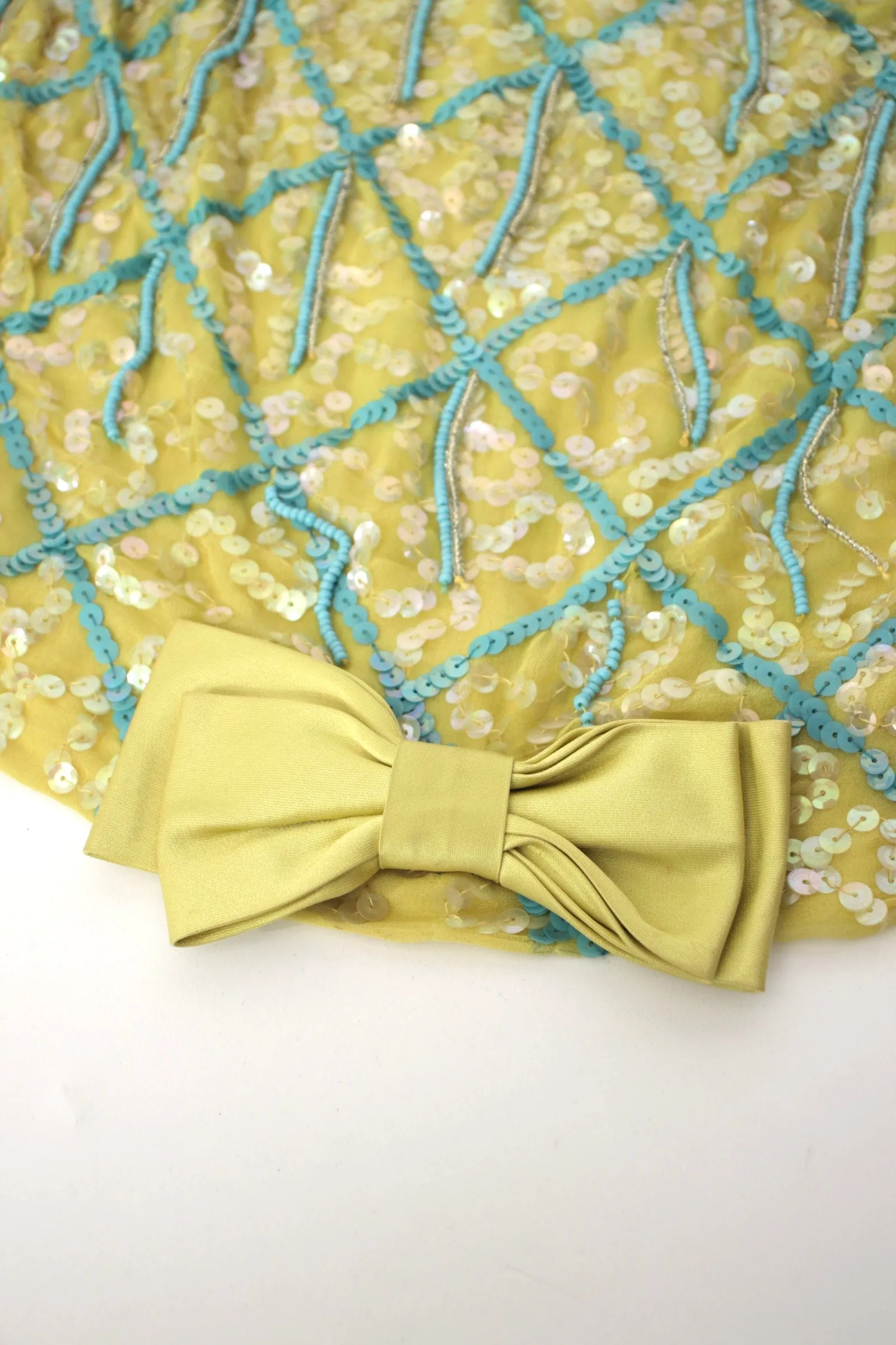1960s Neiman Marcus Sequin Beaded Top