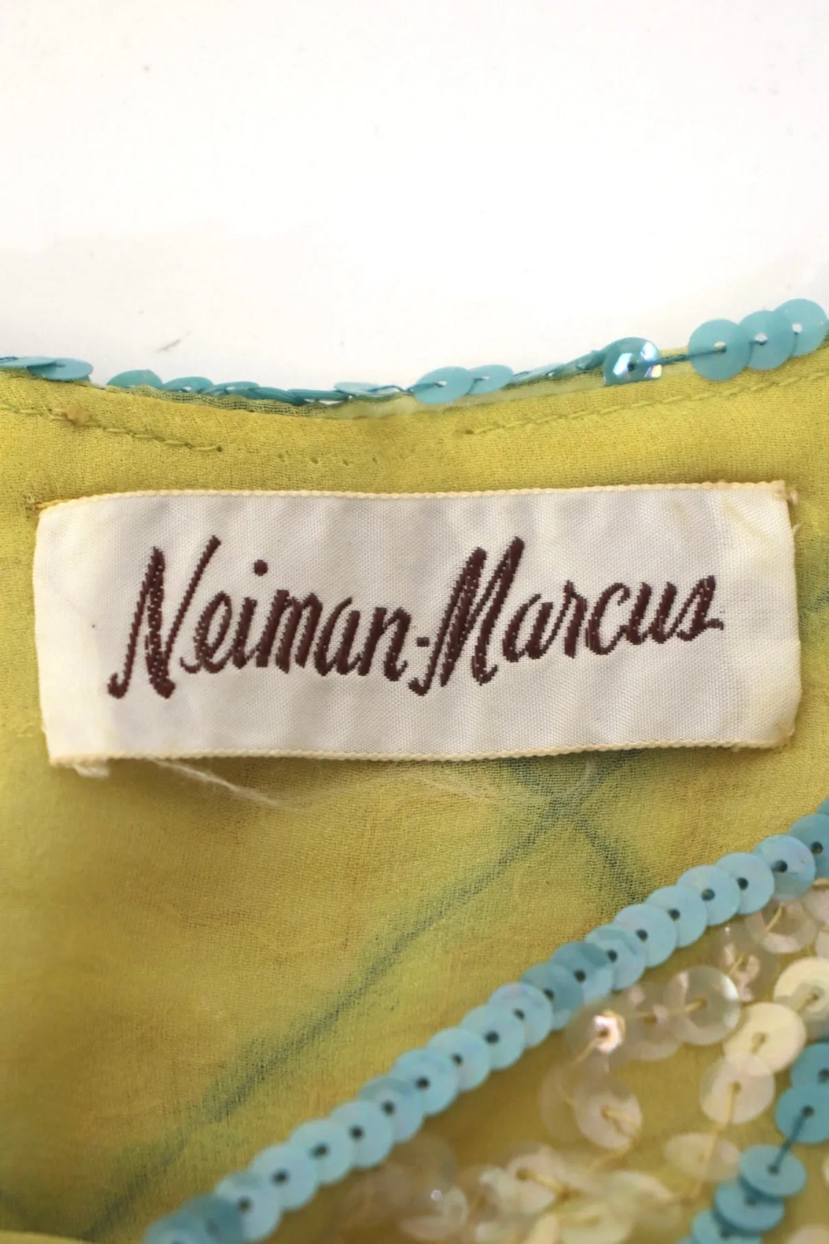 1960s Neiman Marcus Sequin Beaded Top