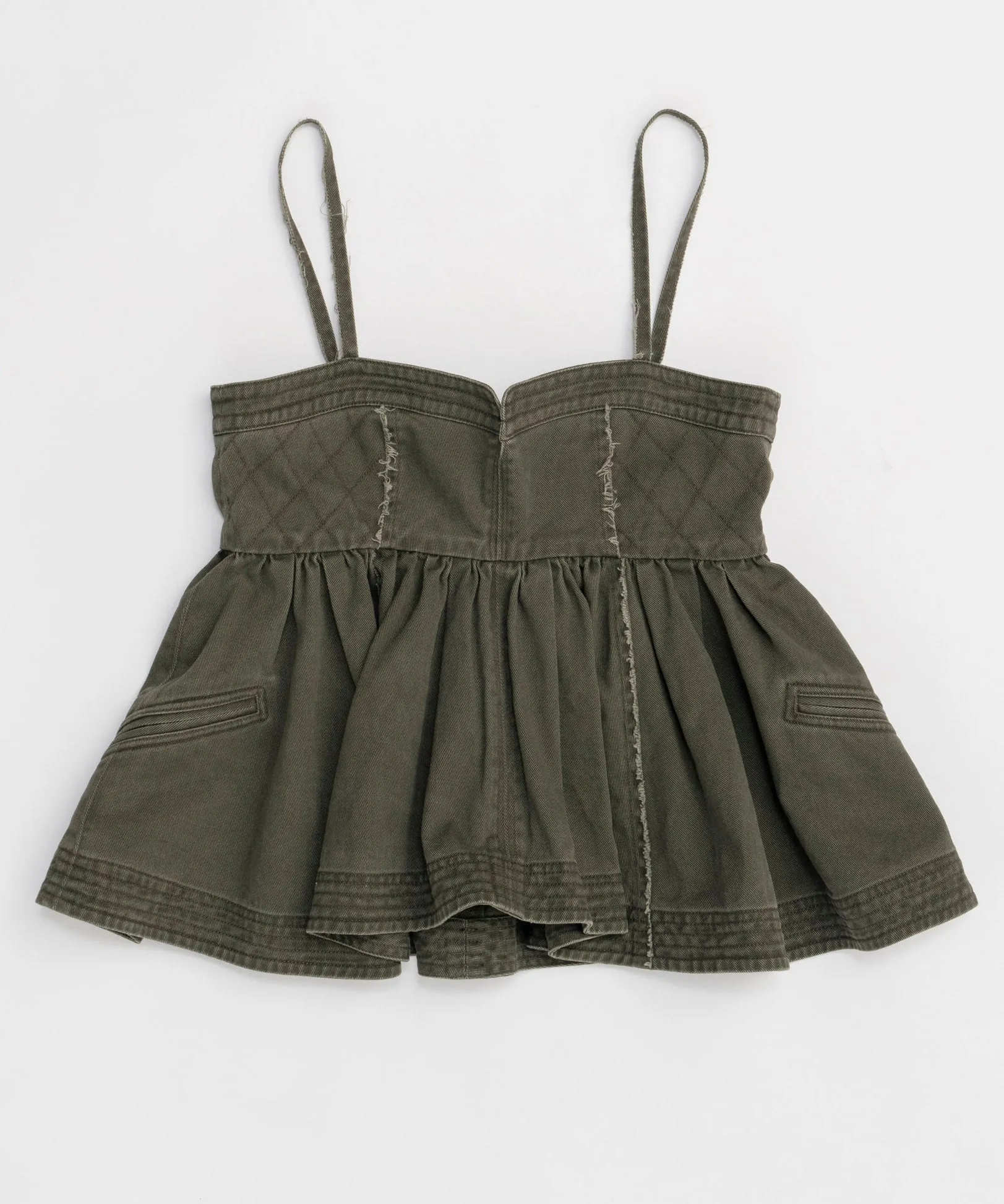 【25SUMMER PRE-ORDER】Washed Peplum Tops