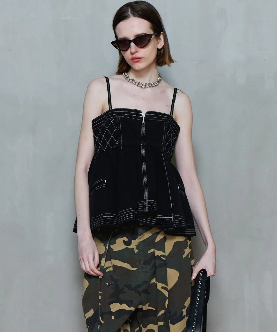 【25SUMMER PRE-ORDER】Washed Peplum Tops