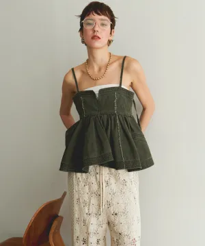 【25SUMMER PRE-ORDER】Washed Peplum Tops