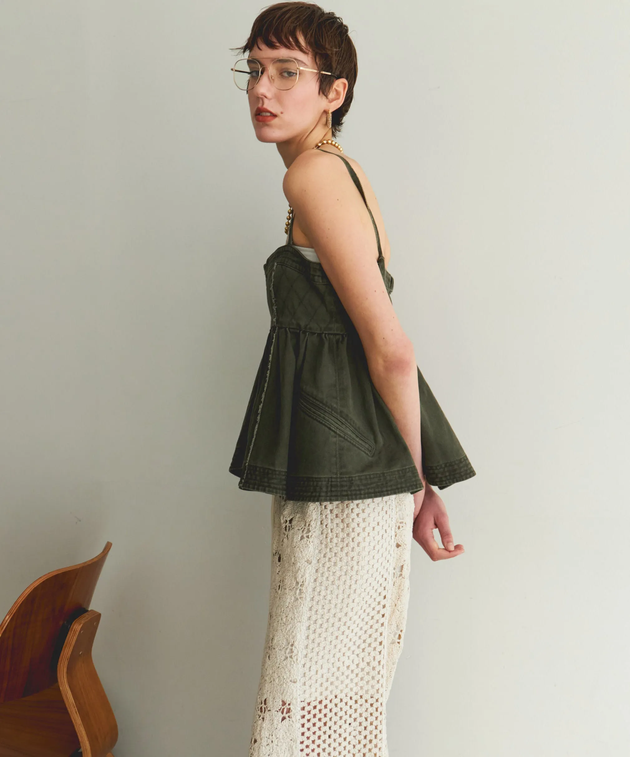【25SUMMER PRE-ORDER】Washed Peplum Tops