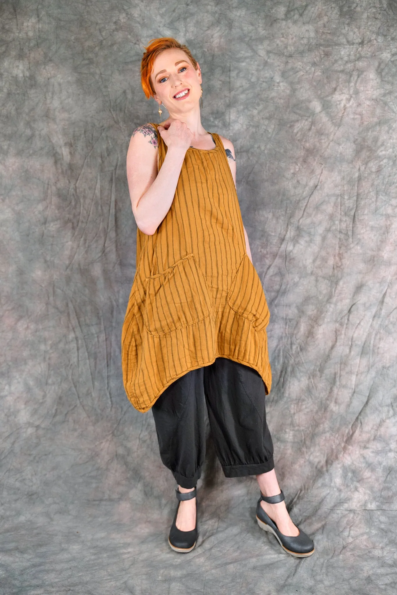 3326 Cropped Bloomers Faded Iron