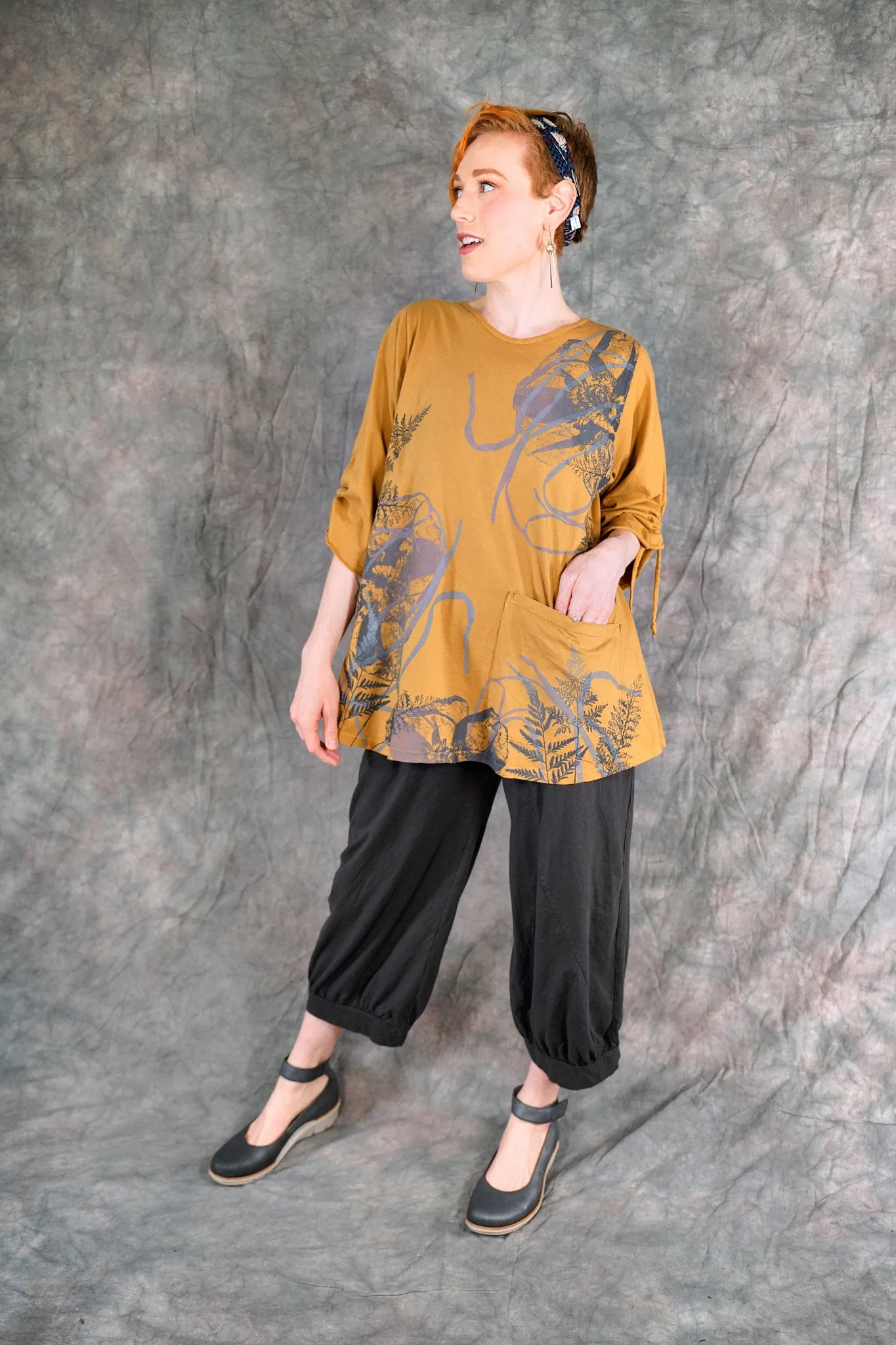 3326 Cropped Bloomers Faded Iron
