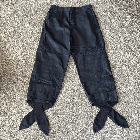 7 For All Mankind Bow Tie Balloon Cropped Pants size 30
