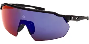 Adidas Matte Black Shield Sport w/ Mirror Lens
