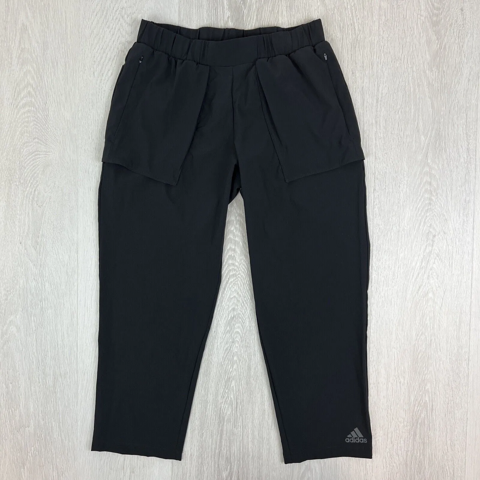 Adidas Women’s External Pocket Cropped Trackies Track Pants Size Small