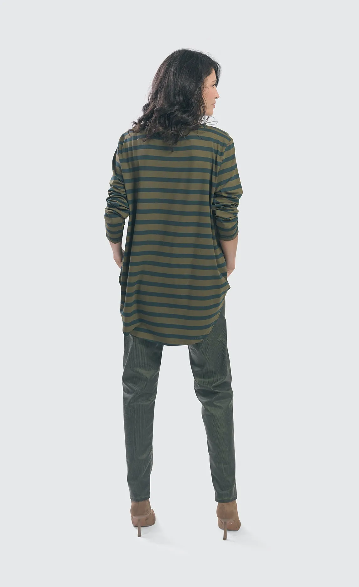 Alembika Forest Spruce Stripe Pocket Top