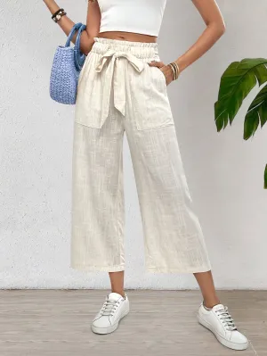 Amara – Elegant Cropped Wide-Leg Pants