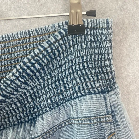 Anthropologie Pilcro Lagenlook Cropped Barrel Jeans Pants small #AJ