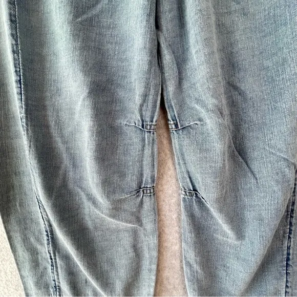 Anthropologie Pilcro Lagenlook Cropped Barrel Jeans Pants small #AJ