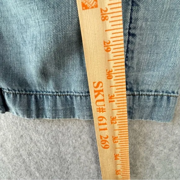 Anthropologie Pilcro Lagenlook Cropped Barrel Jeans Pants small #AJ