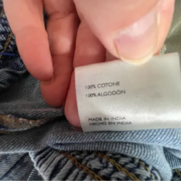 Anthropologie Pilcro Lagenlook Cropped Barrel Jeans Pants small #AJ