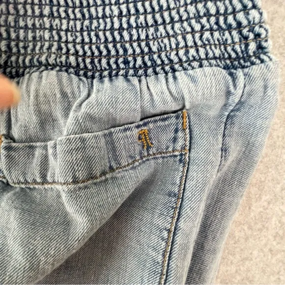 Anthropologie Pilcro Lagenlook Cropped Barrel Jeans Pants small #AJ