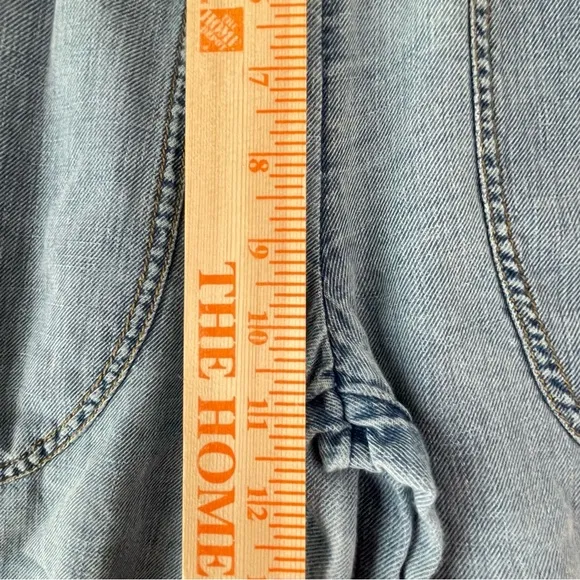 Anthropologie Pilcro Lagenlook Cropped Barrel Jeans Pants small #AJ