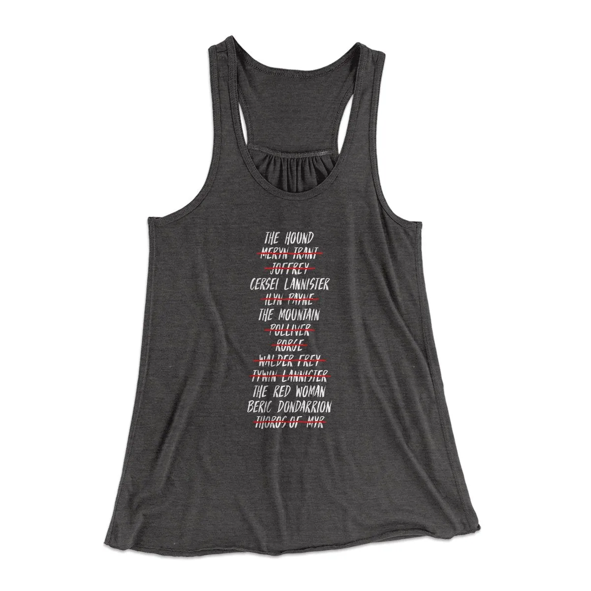Arya's Kill List Women's Flowey Tank Top