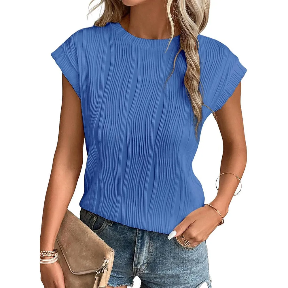 Aurelina - Casual Round Neck Tops for Women