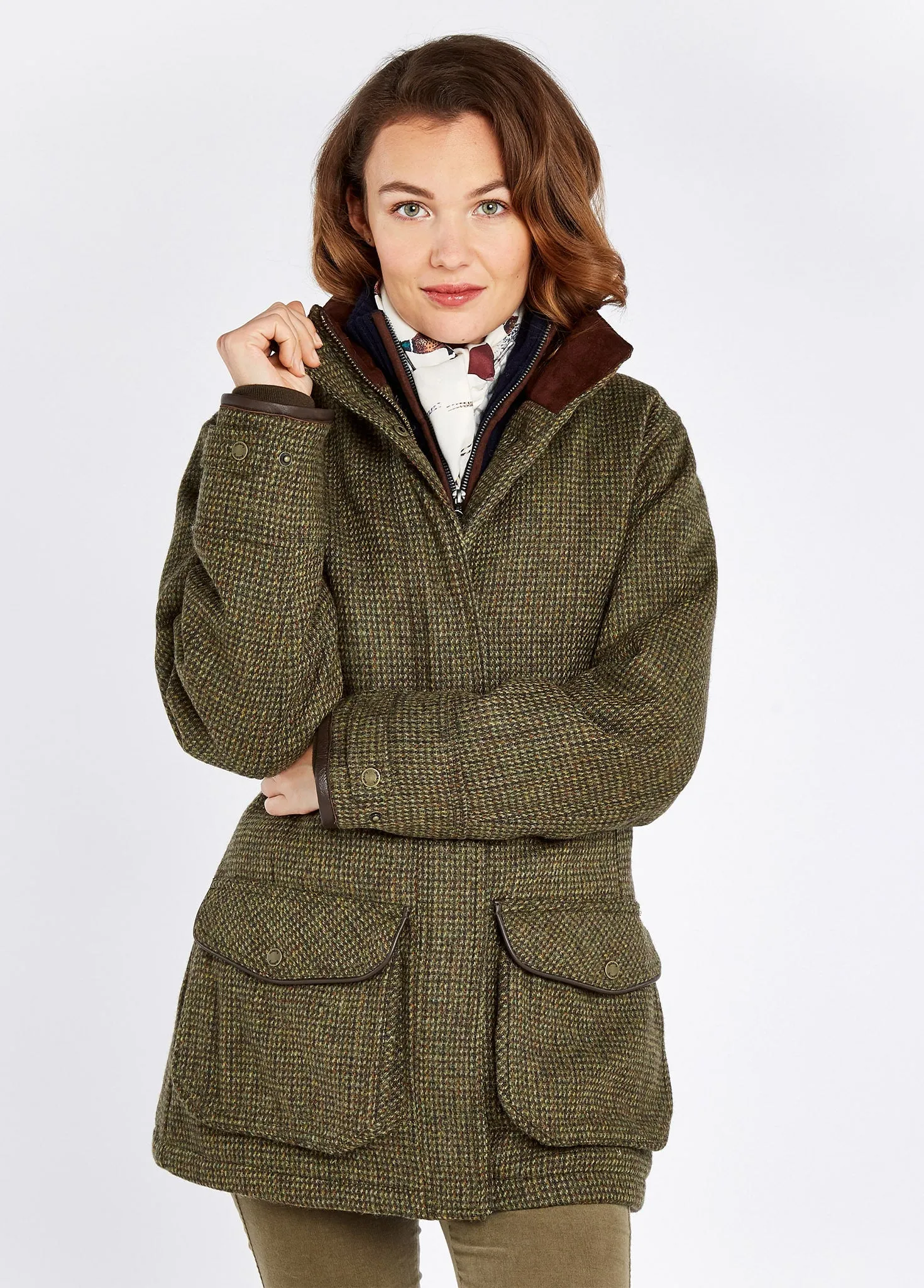 Ballynahinch Ladies' Tweed Shooting Jacket - Heath