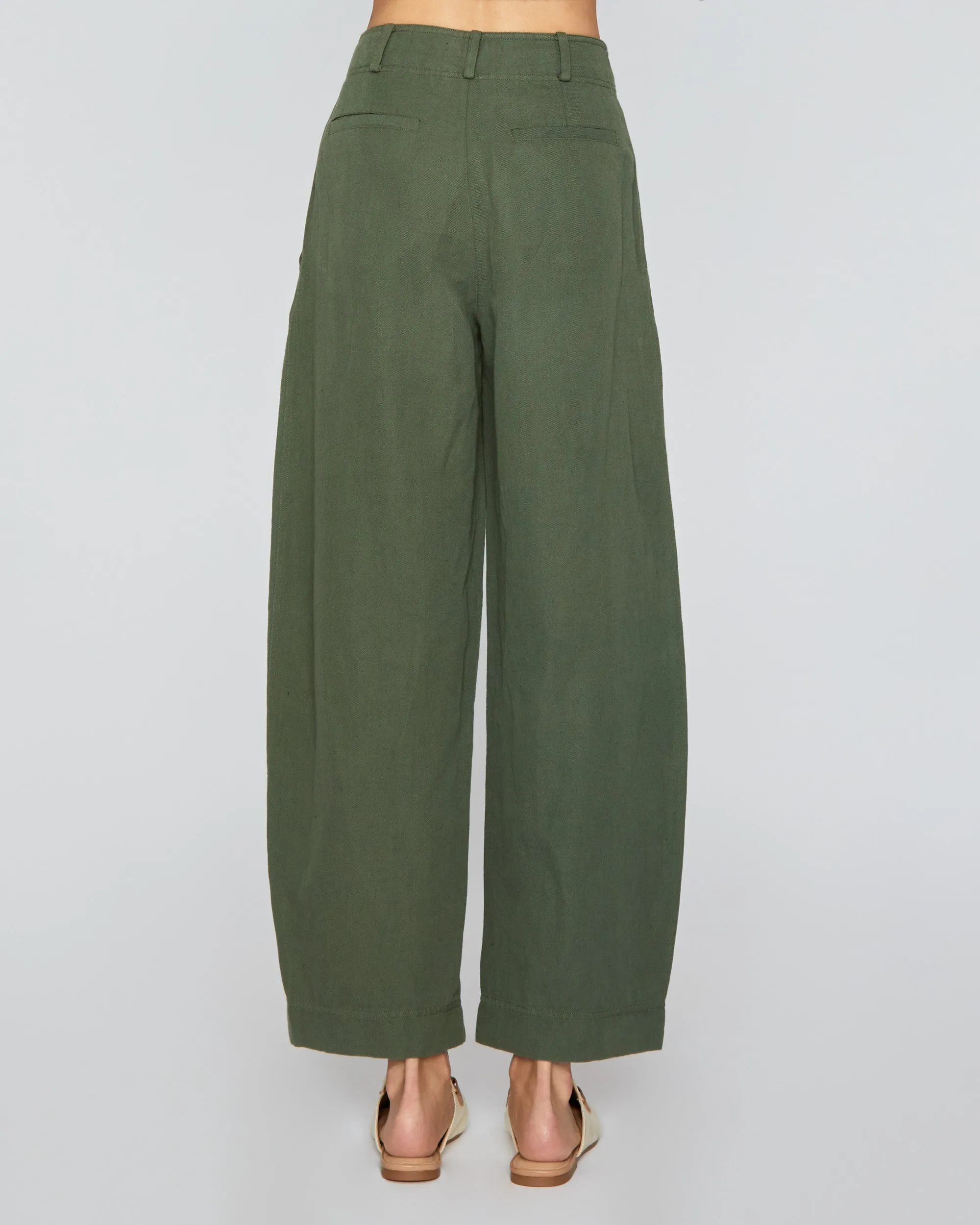 Bari Crop Trouser in Thyme