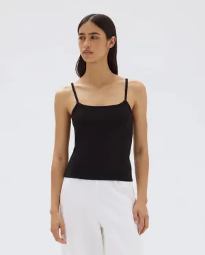Baylee Rib Tank Black