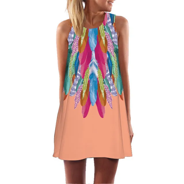 Beach Dress Sundress Casual Shift Dresses