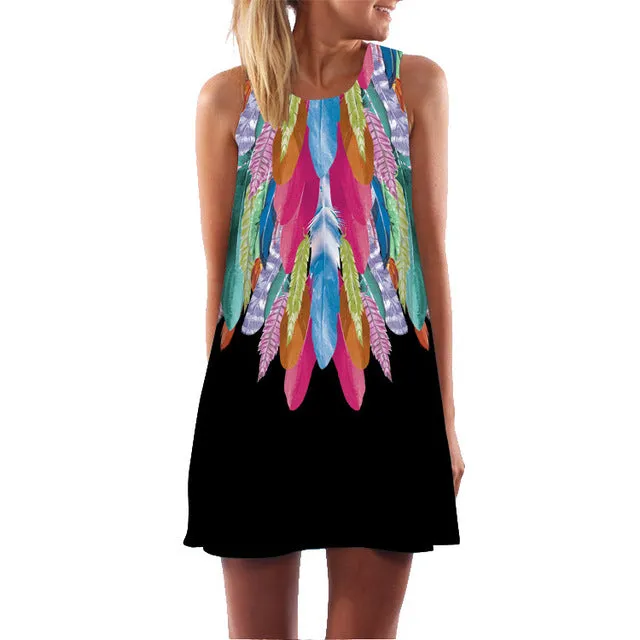 Beach Dress Sundress Casual Shift Dresses