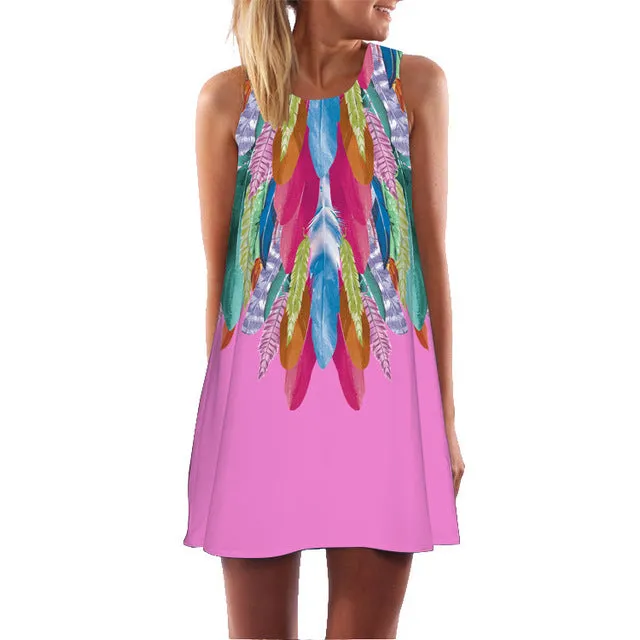 Beach Dress Sundress Casual Shift Dresses