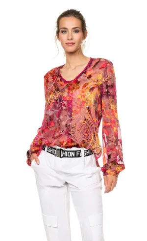 Beate Heymann Fuchsia Firewall Blouse