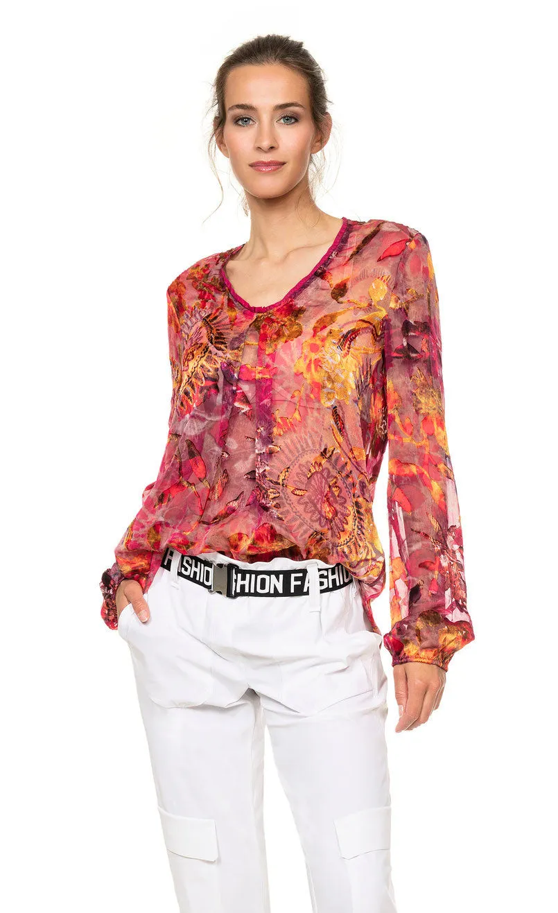 Beate Heymann Fuchsia Firewall Blouse