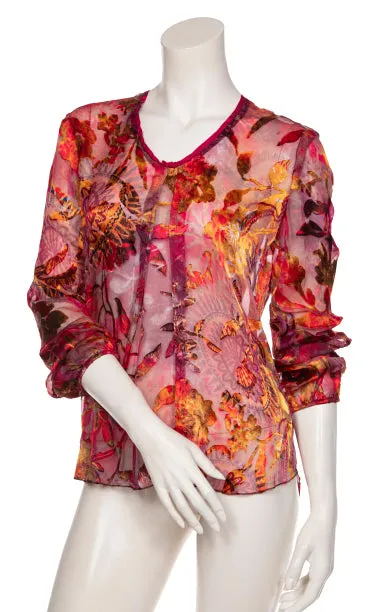 Beate Heymann Fuchsia Firewall Blouse
