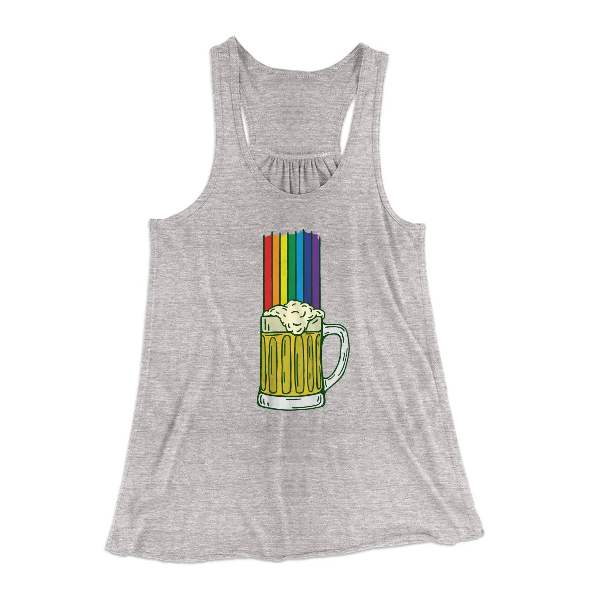 Beer Rainbow Women's Flowey Tank Top
