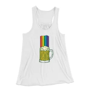 Beer Rainbow Women's Flowey Tank Top