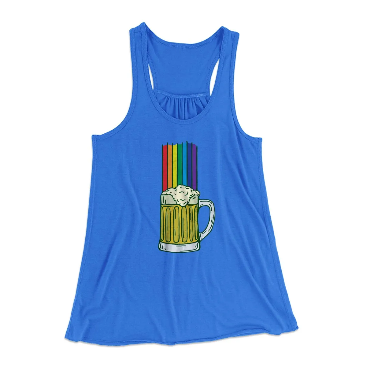 Beer Rainbow Women's Flowey Tank Top