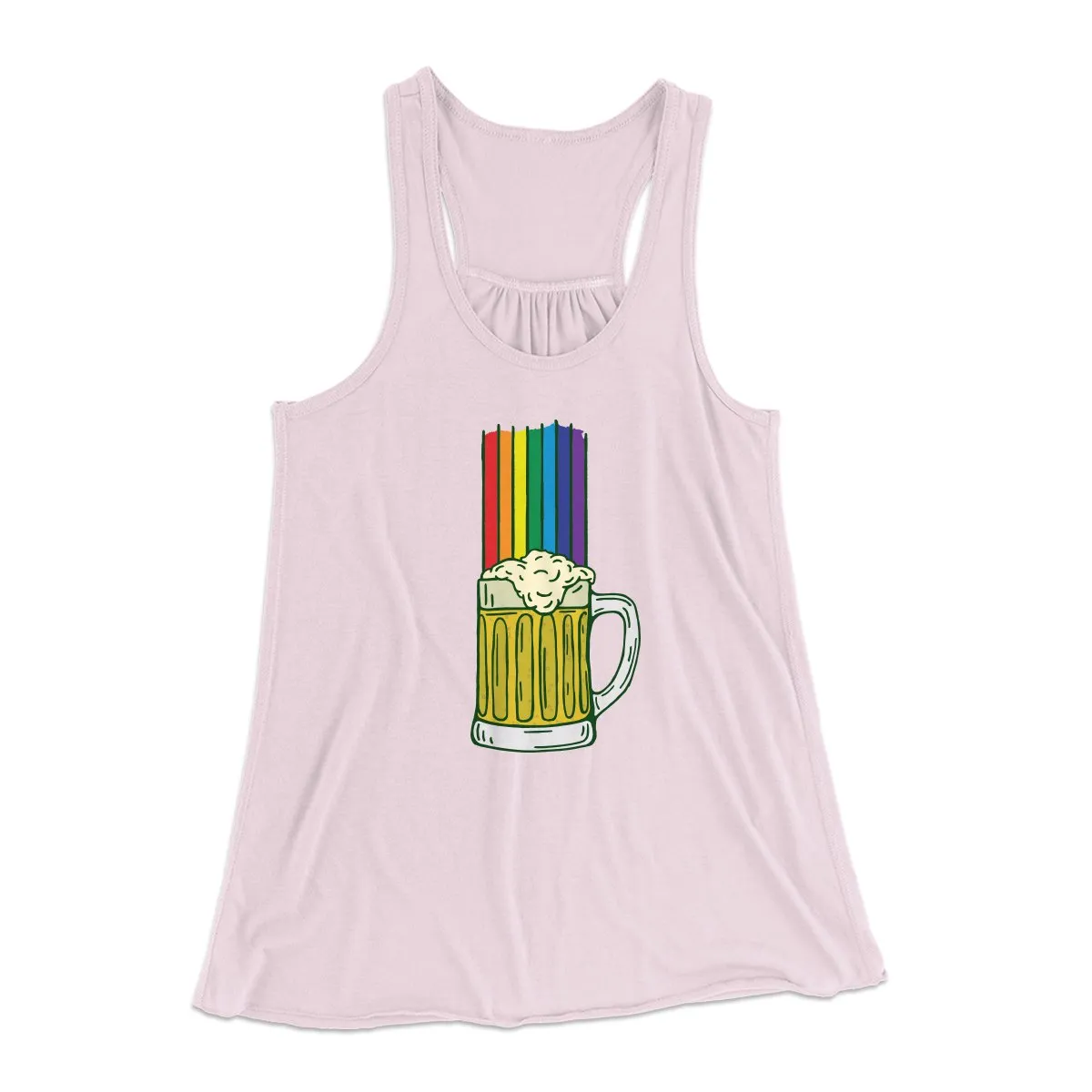 Beer Rainbow Women's Flowey Tank Top