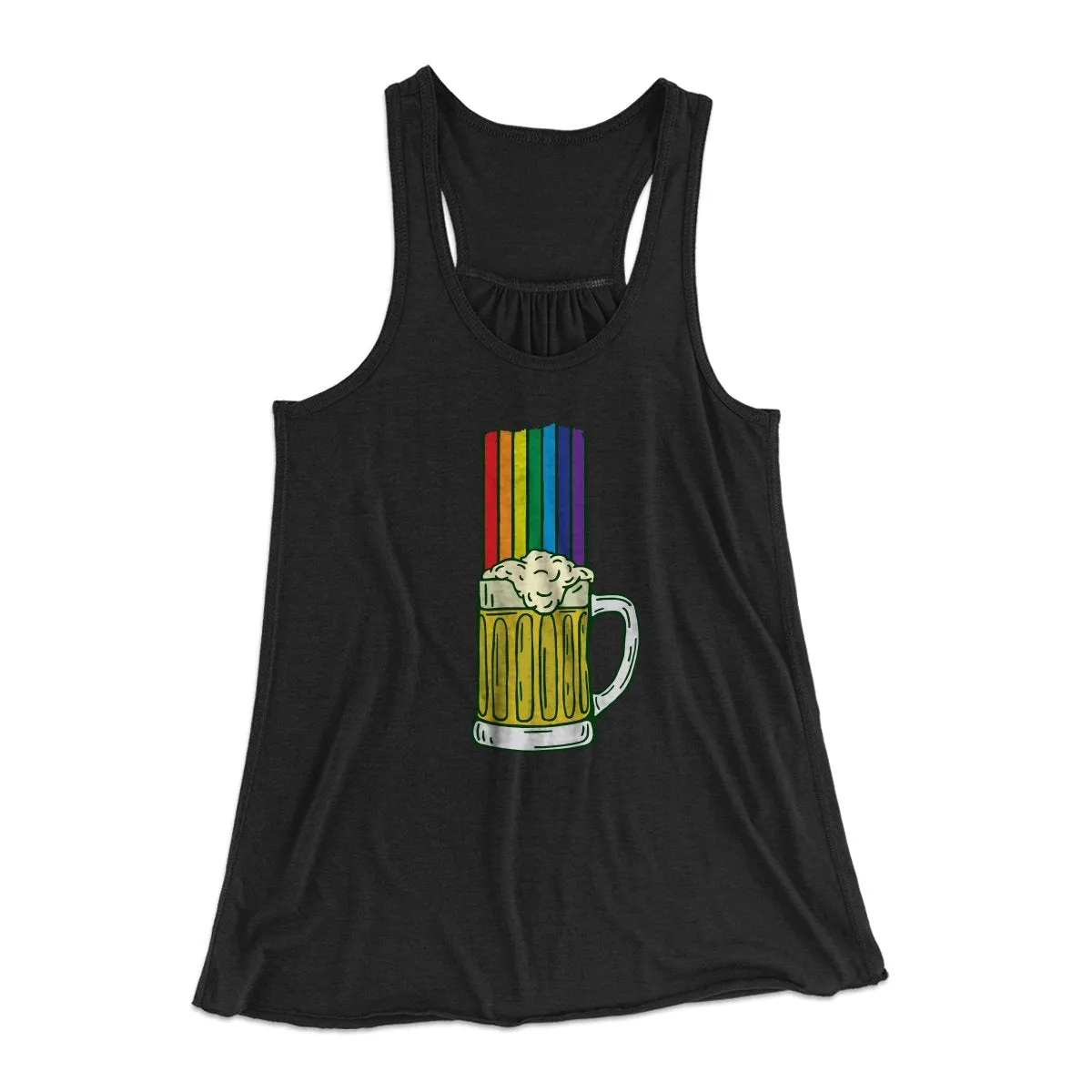 Beer Rainbow Women's Flowey Tank Top