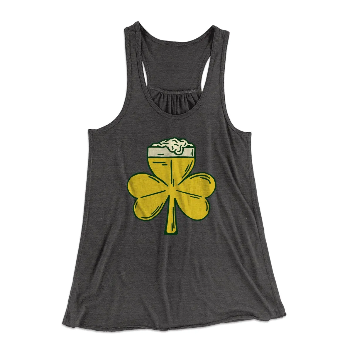 Beer Shamrock Women's Flowey Tank Top