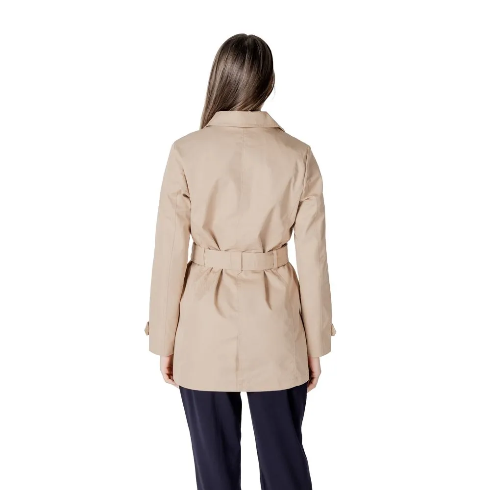 Beige Cotton Jackets & Coat