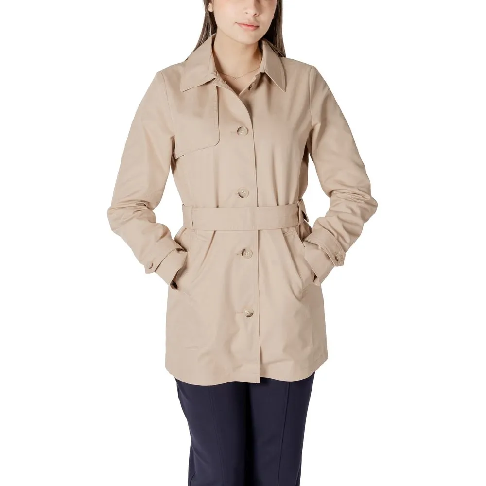 Beige Cotton Jackets & Coat