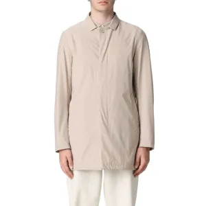 Beige Recycled Polyester Men Jacket