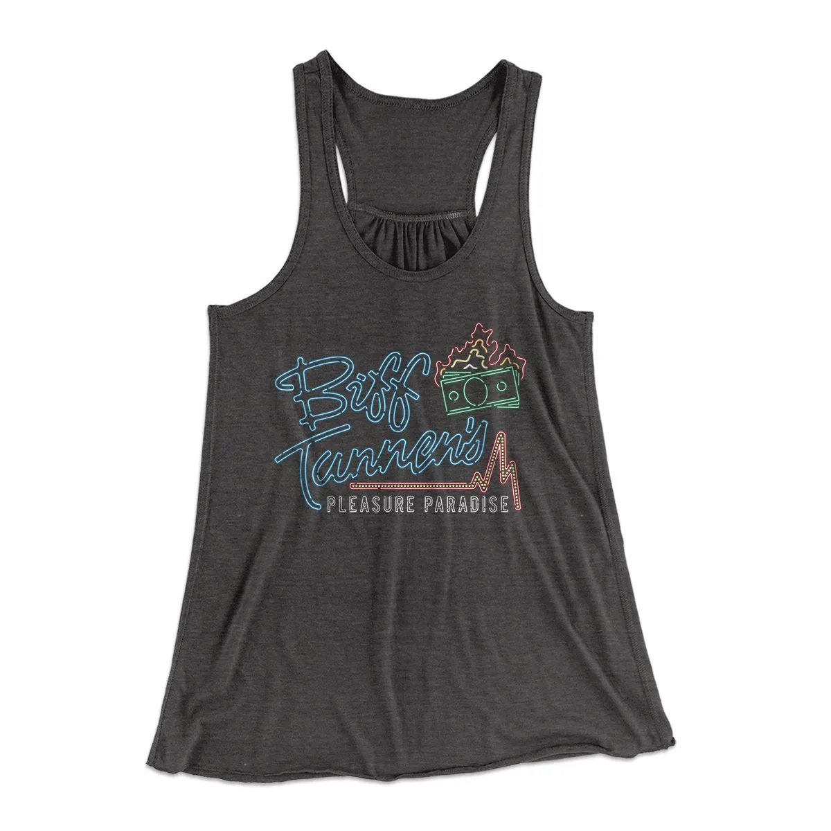 Biff Tannen's Pleasure Paradise Women's Flowey Tank Top