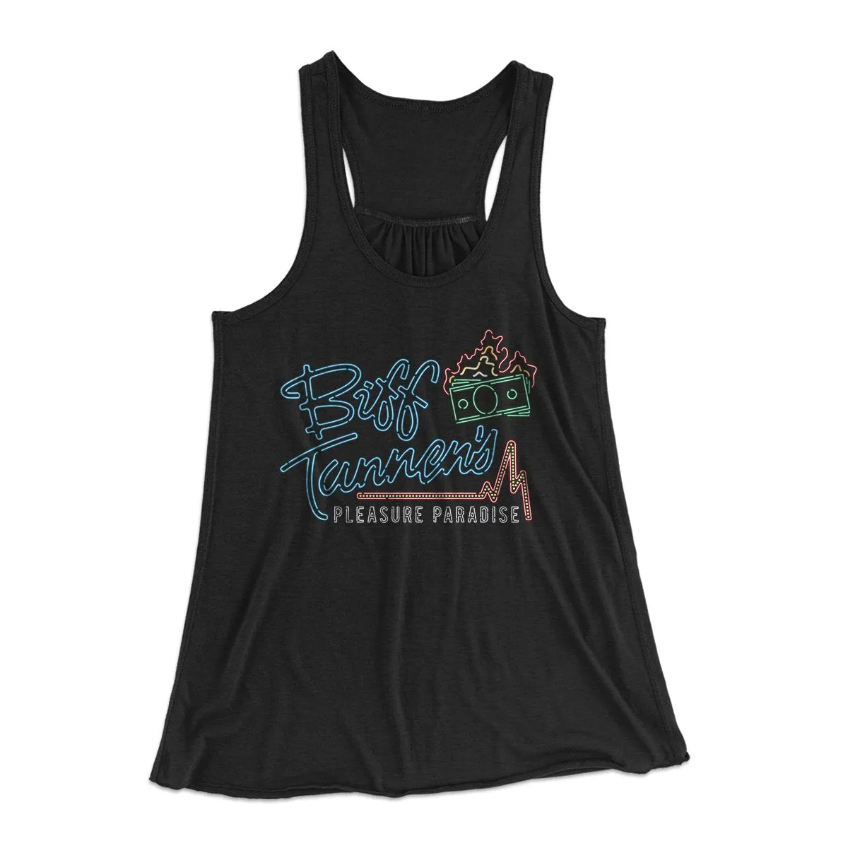 Biff Tannen's Pleasure Paradise Women's Flowey Tank Top