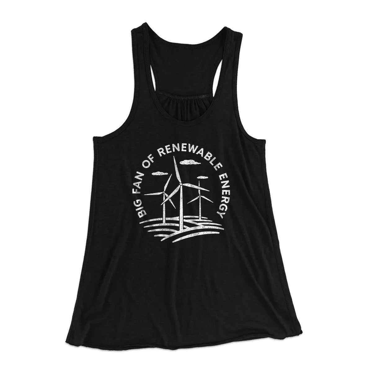 Big Fan of Renewable Energy Women's Flowey Tank Top