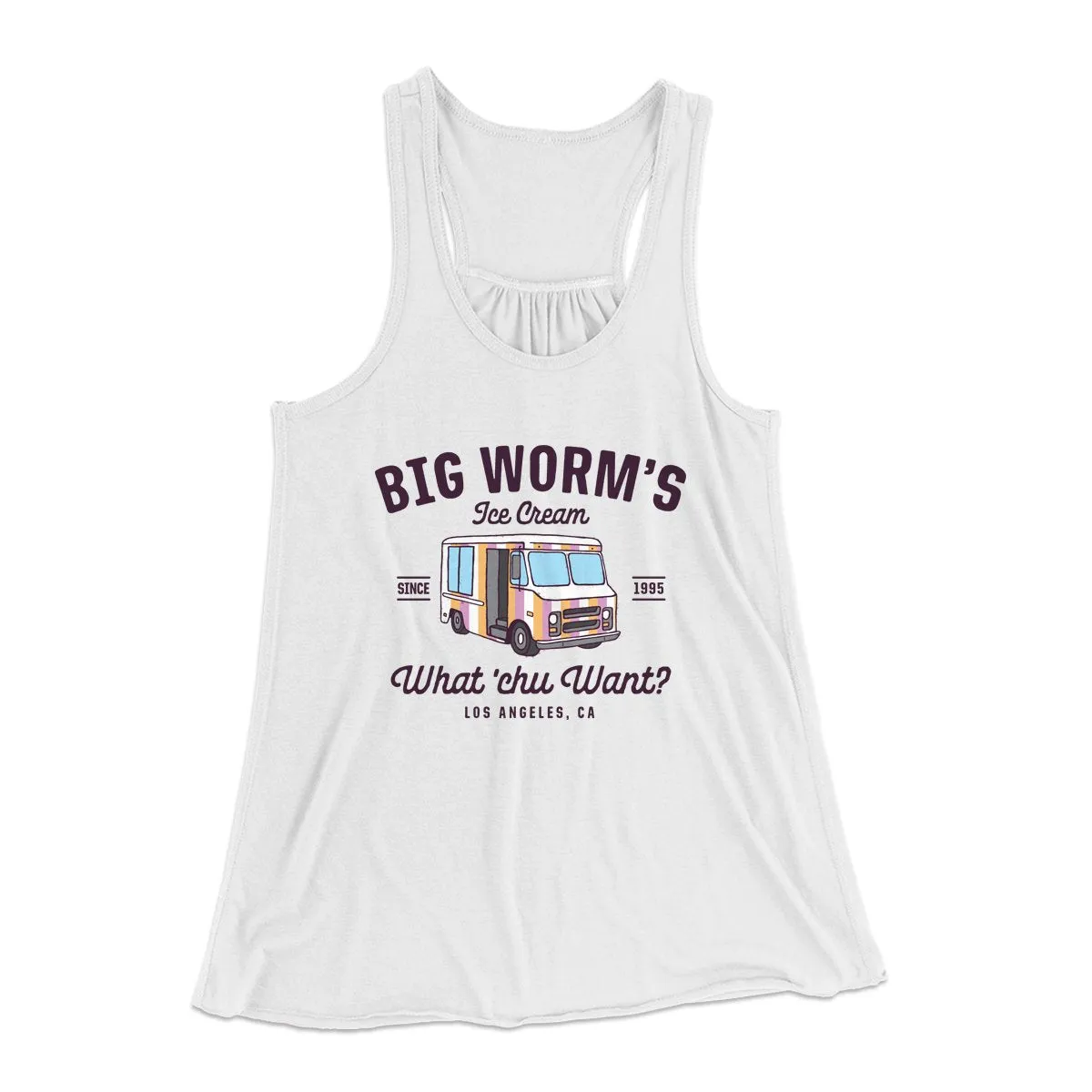 Big Worm's Ice Cream Women's Flowey Tank Top