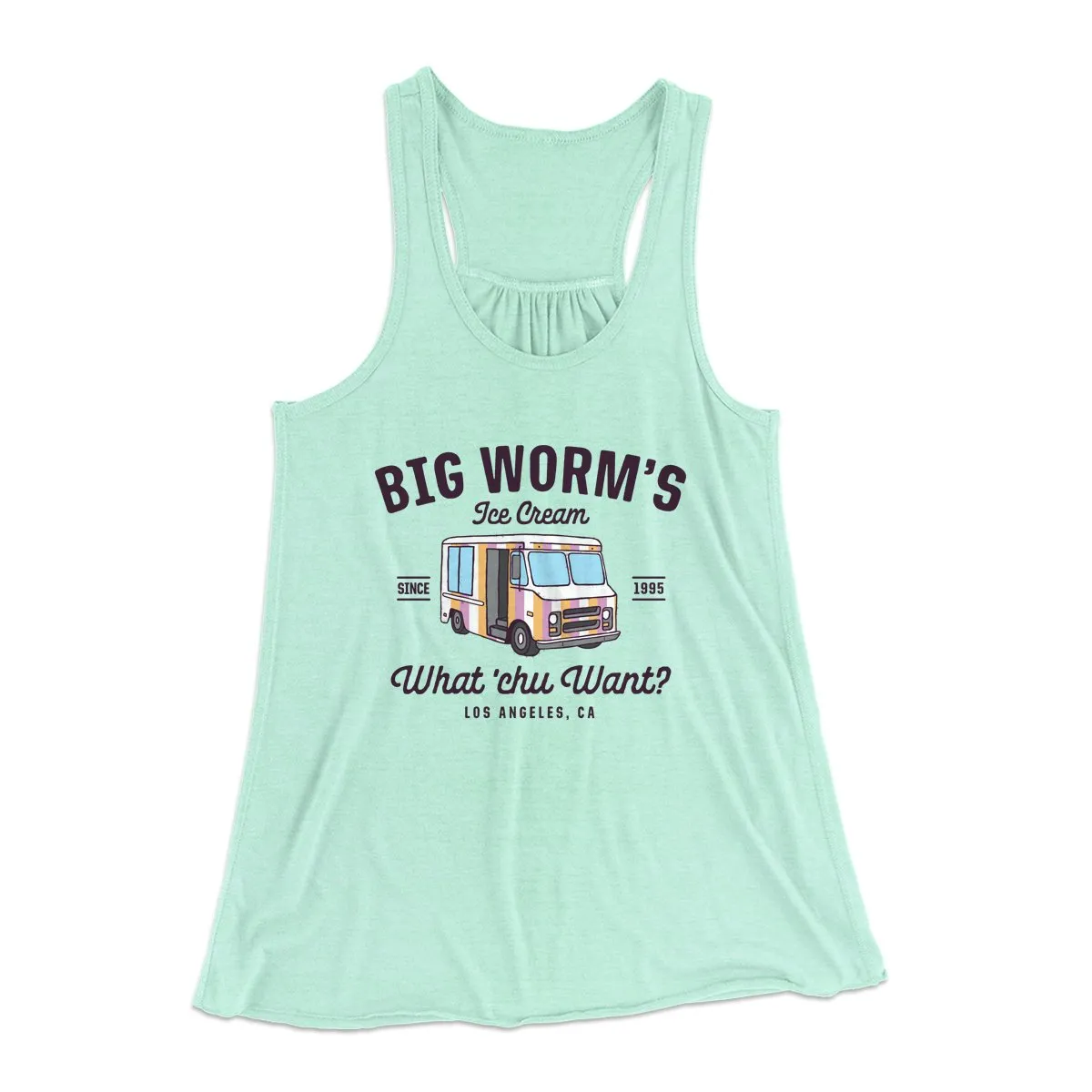 Big Worm's Ice Cream Women's Flowey Tank Top