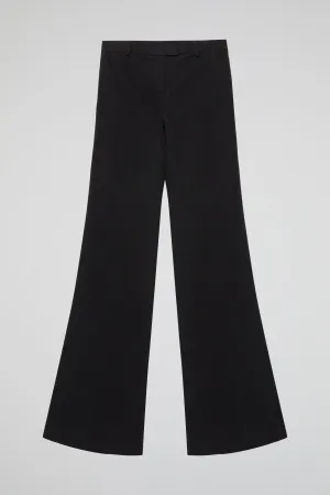 Black Noir Flared Trousers