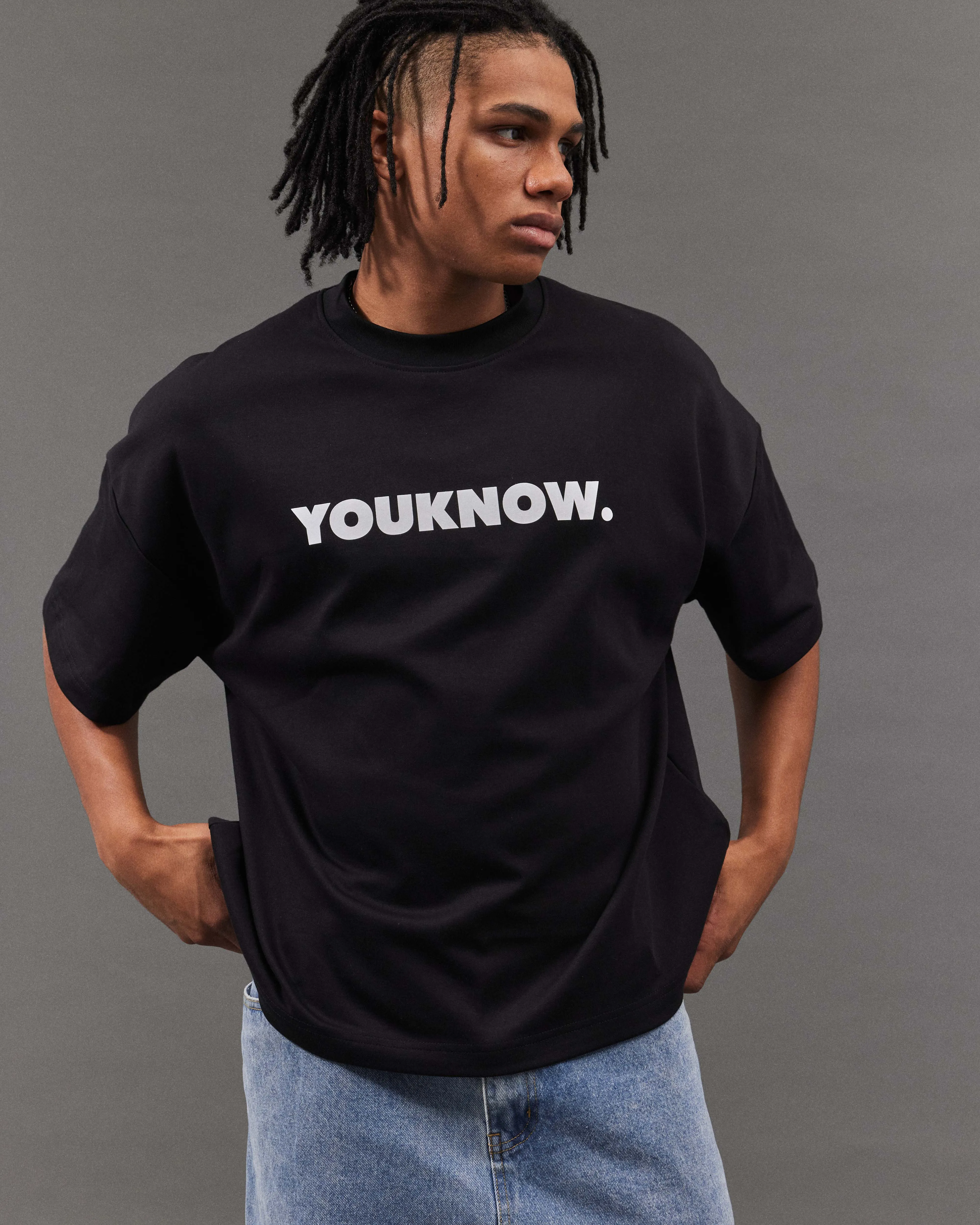BLOCK TEE SS | Black
