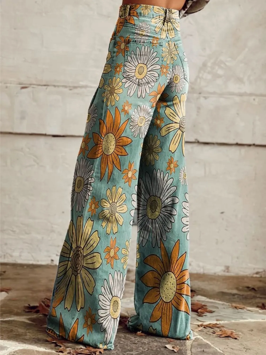 Blossom Bliss | Vintage Flared Pants