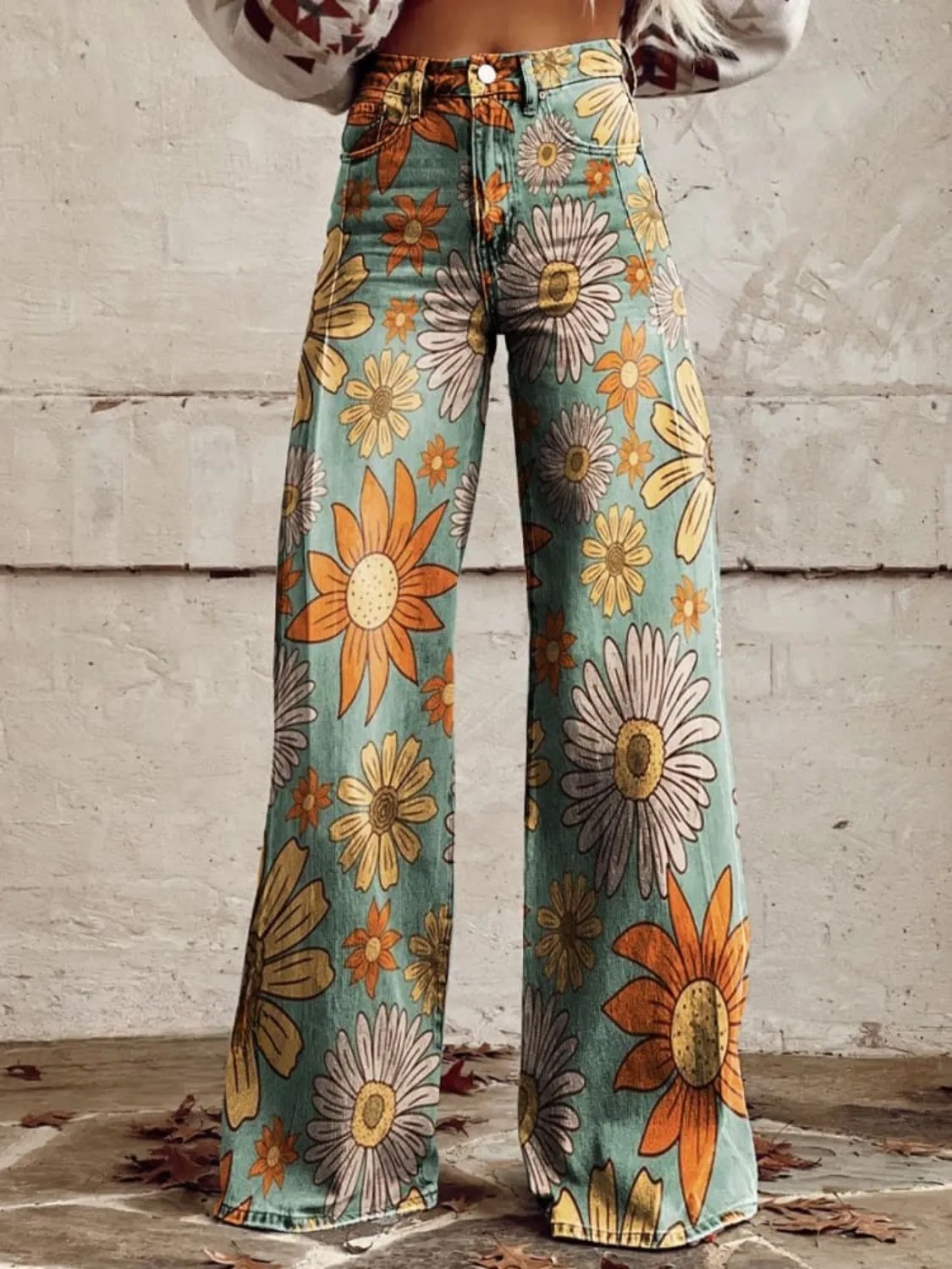Blossom Bliss | Vintage Flared Pants