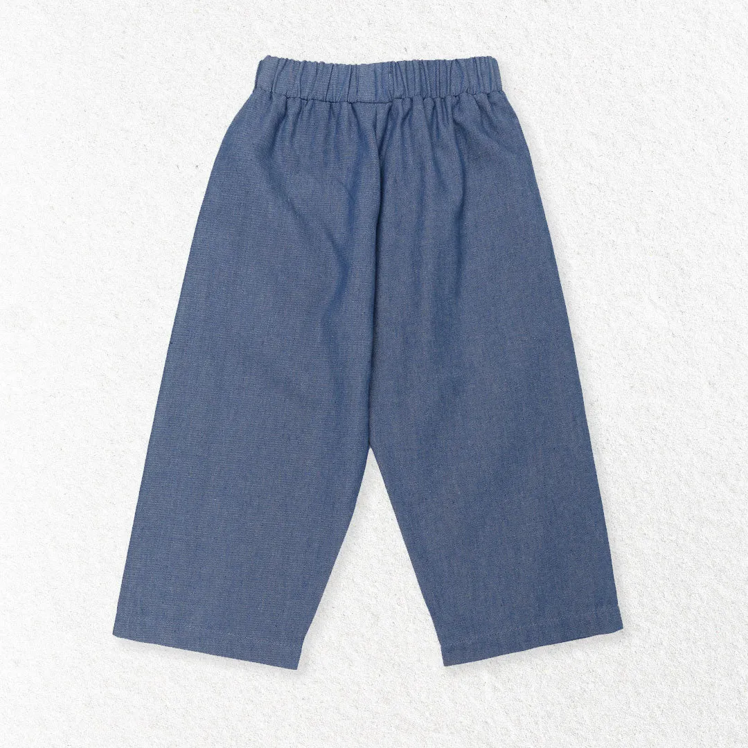 Blue Rainbow Applique Trousers