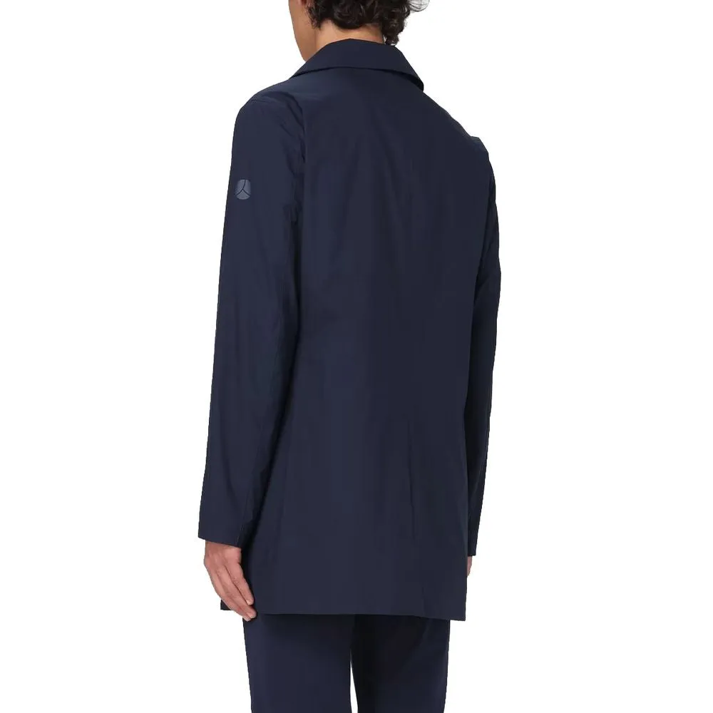 Blue Recycled Polyester Men Jacket